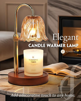Funistree gold packaging box makes a ready-to-gift presentation for the candle warmer lamp.