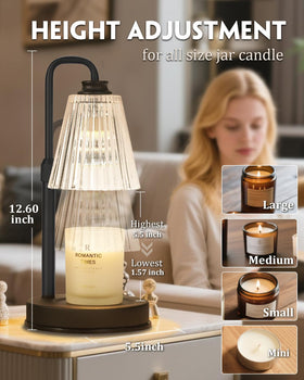 Height-adjustable Funistree warmer fits all jar sizes for flexible use.