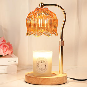Funistree candle warmer lamp with jar candle focus for safe, flame-free fragrance
