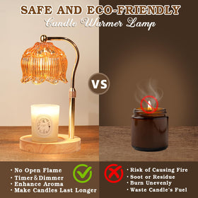 Funistree candle warmer lamp lily of the valley design enhances decor
