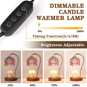 Funistree dimmable lamp offers timer control for customizable ambiance across rooms.