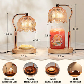 Funistree candle warmer lamp timer feature for customizable fragrance duration