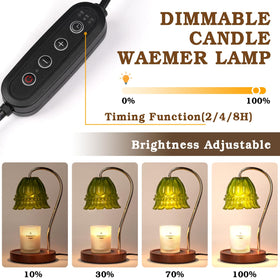 Funistree candle warmer top-view showing efficient wax melting and even scent.