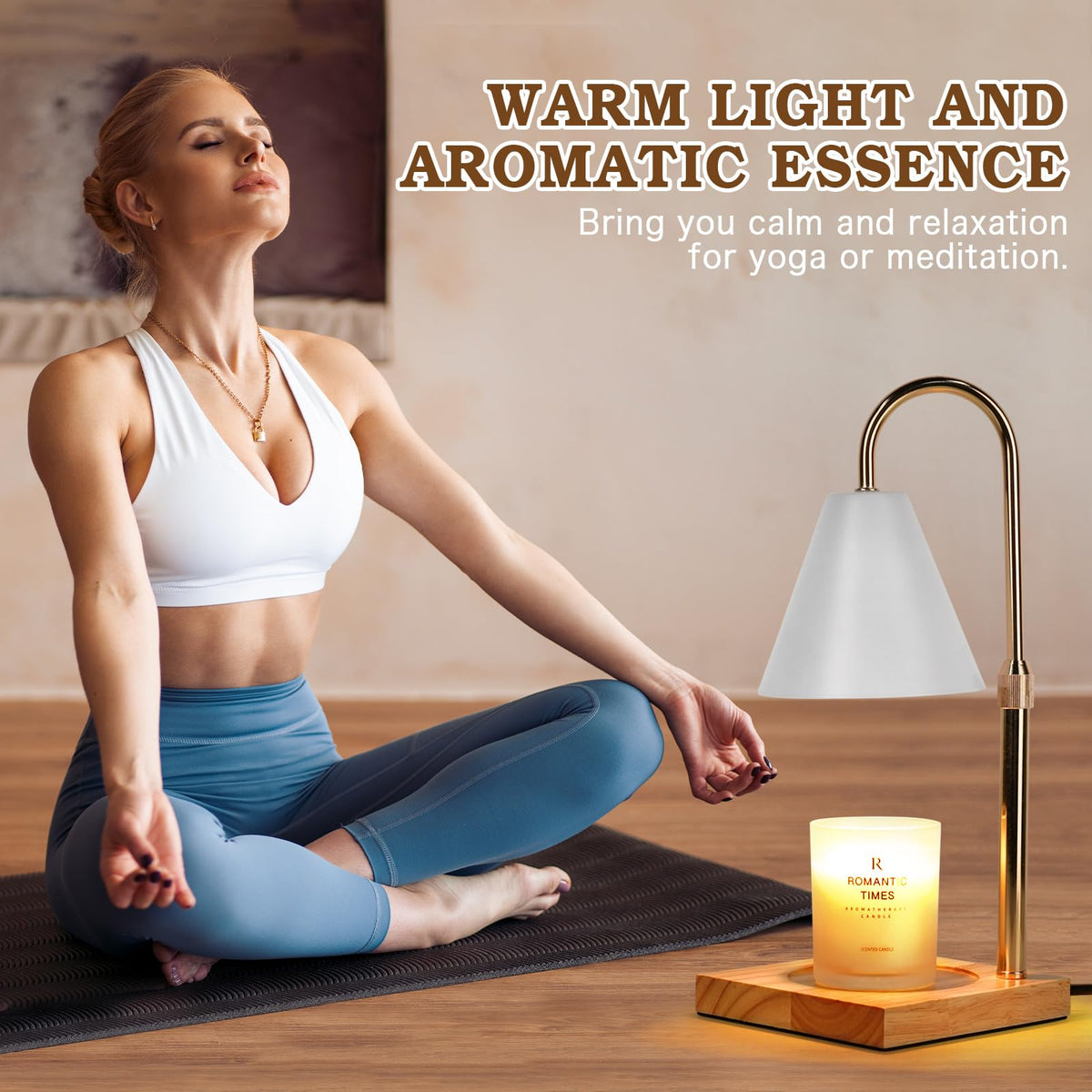 Funistree candle wax melt heater base delivers even fragrance heat