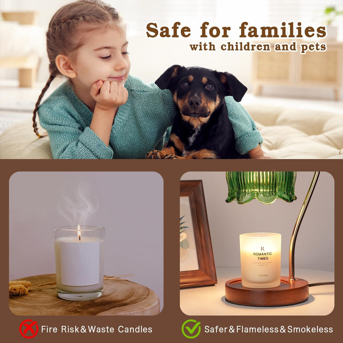 Funistree Christmas gifts for women lamp combines elegance and practical warmth.