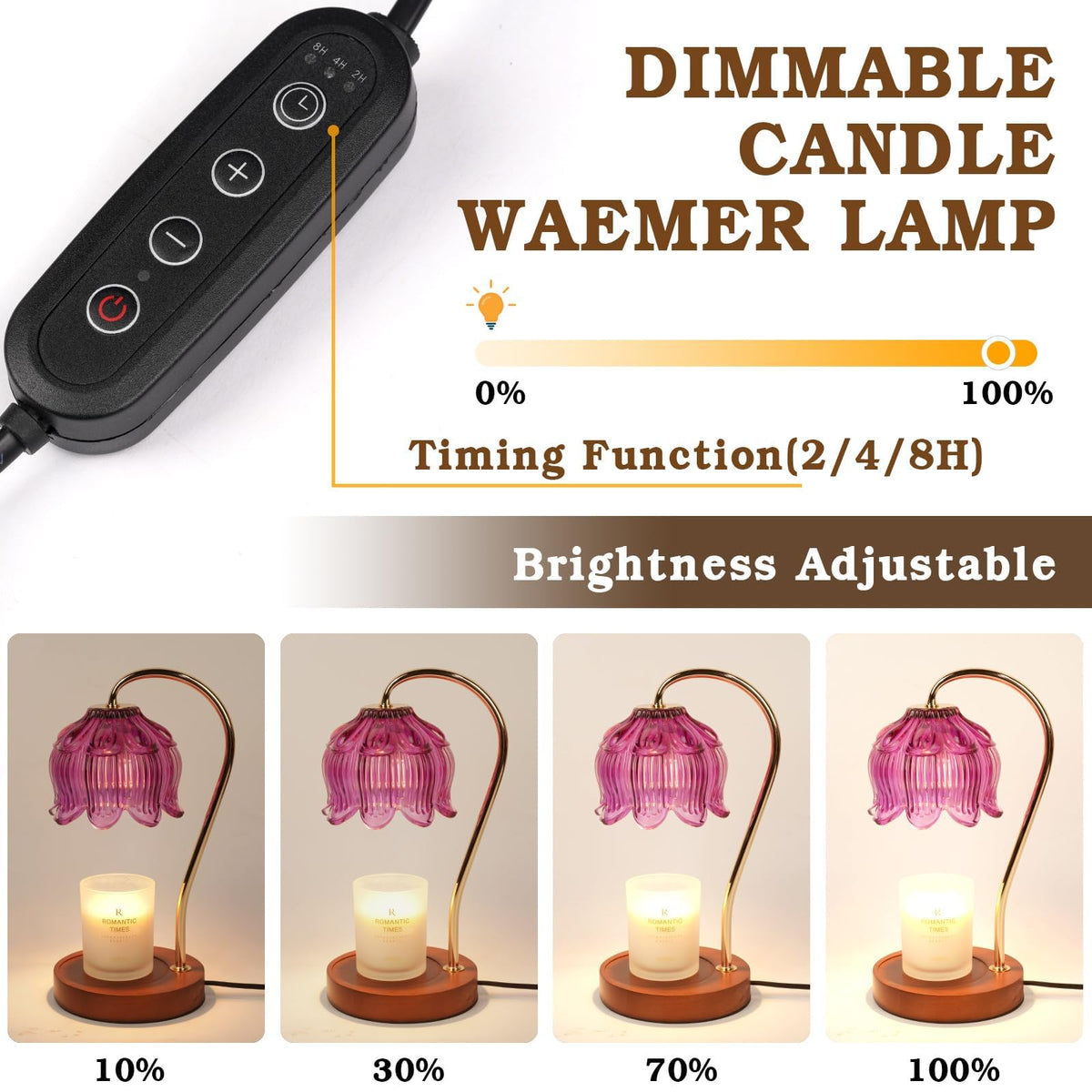 Funistree flower wax warmer timer adds cozy ambiance at home