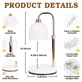 Funistree height adjustable warmer adapts to jar candles