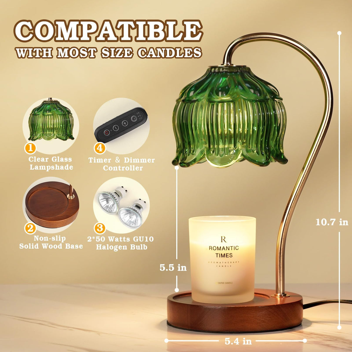 Funistree home decor candle warmer enhances any room with warm ambiance.