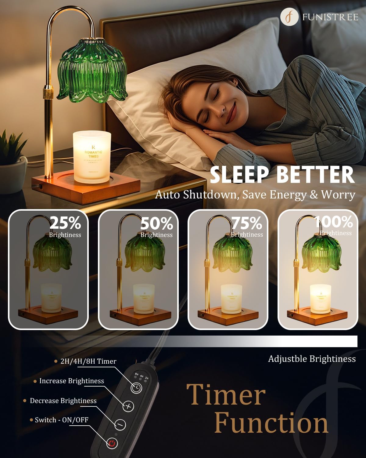 Funistree lotus design adds elegant decor and mood lighting