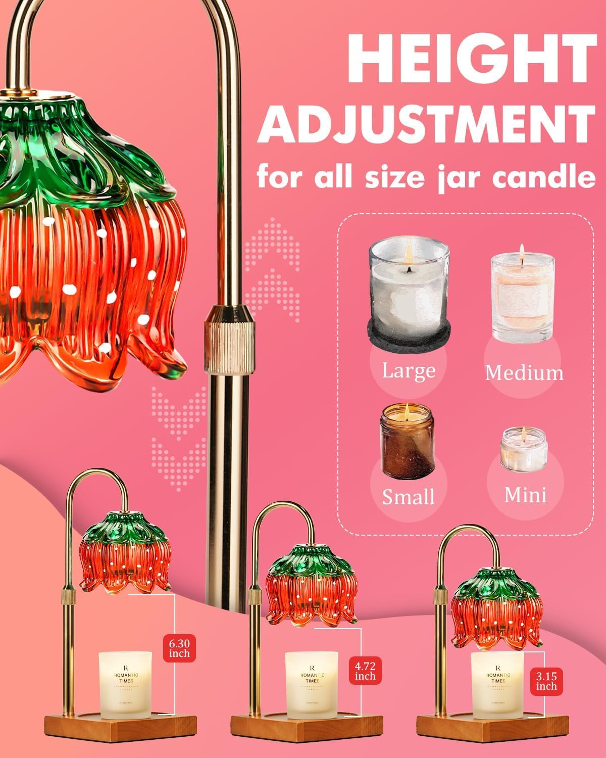 Funistree candle warmer lamp dimmer knob for customizing fragrance intensity