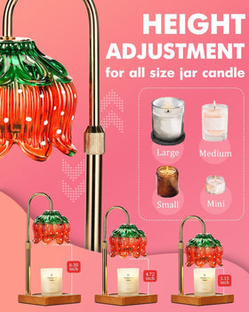 Funistree candle warmer lamp dimmer knob for customizing fragrance intensity