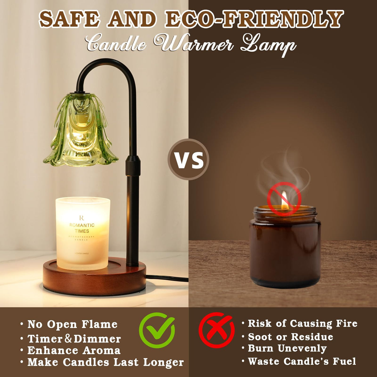 Funistree timer candle melter with 2/4/8 hour shut-off for flexible use