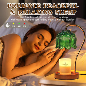 Funistree yankee candles-compatible warmer offers safe fragrance without flame.