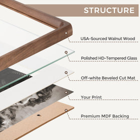 Fun Memories tempered glass closeup showing anti-scratch clarity