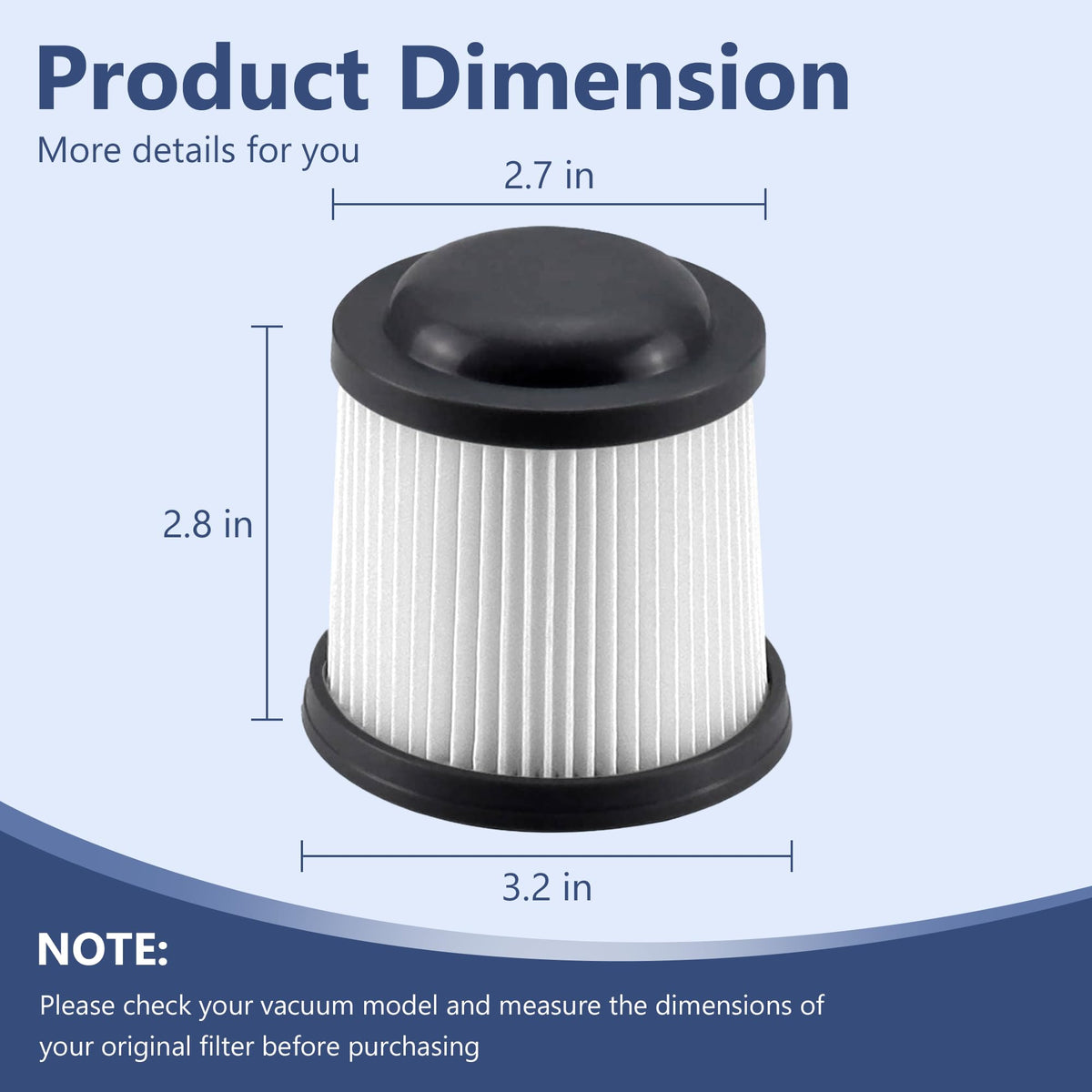 Detail of PVF110 fold sections expanding surface area for better capture.