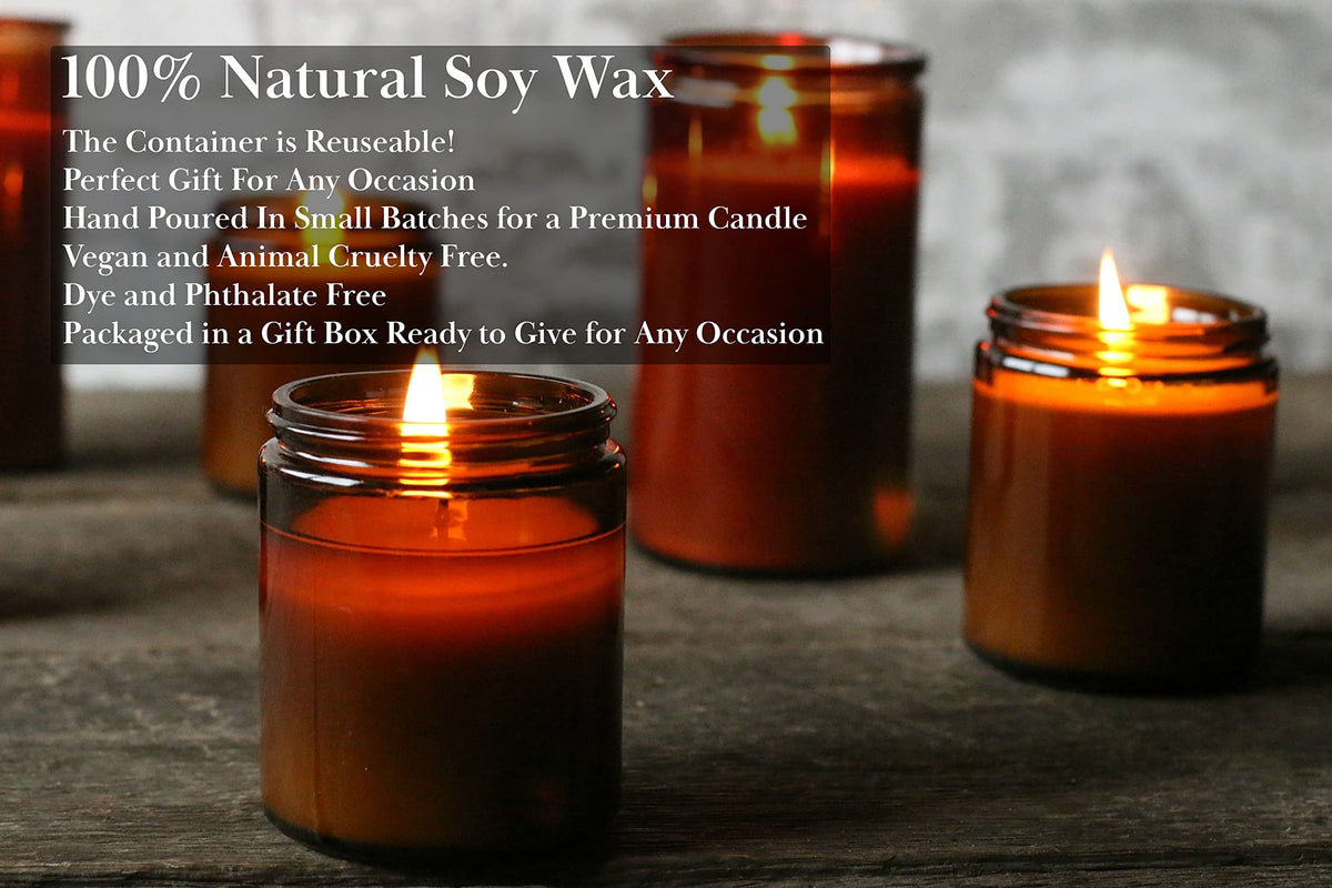 Funny Candles Lavender Gardens scent candle evokes calming evenings.