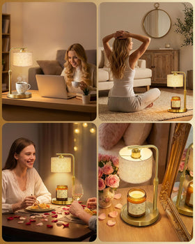 FunnyBEHOM candle warmer lamp uses energy-efficient bulbs for lasting glow