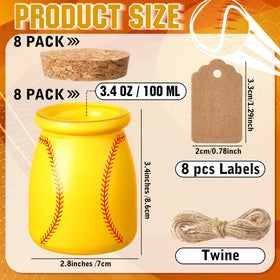 Includes twine and labels for easy party favors.
