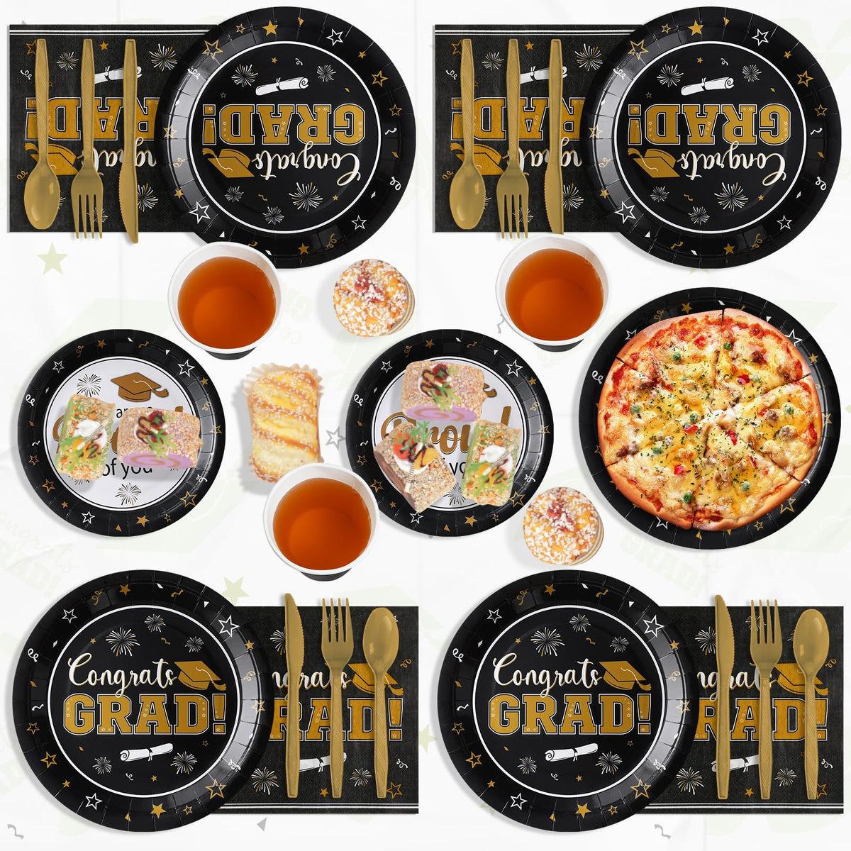 FunnyPars graduation utensil sets 50-piece ensure smooth dining