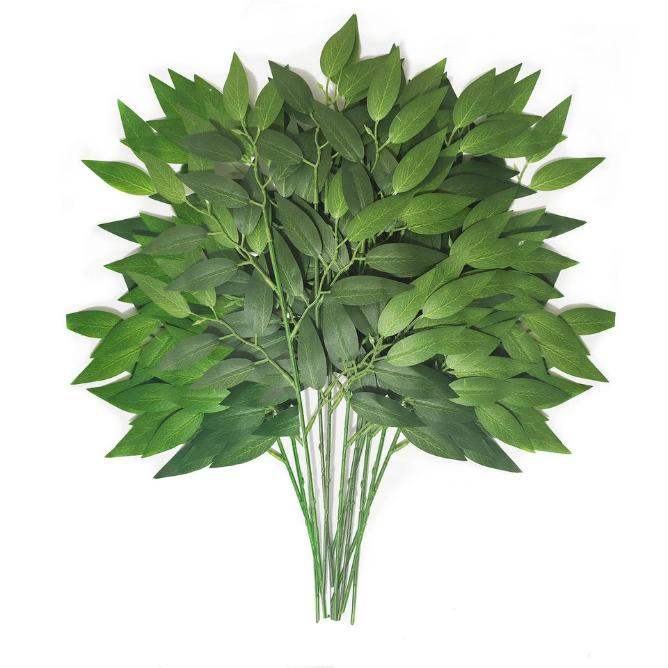 FUNORNAM Italian Ruscus greenery stems 18in for lush bouquets and centerpieces.
