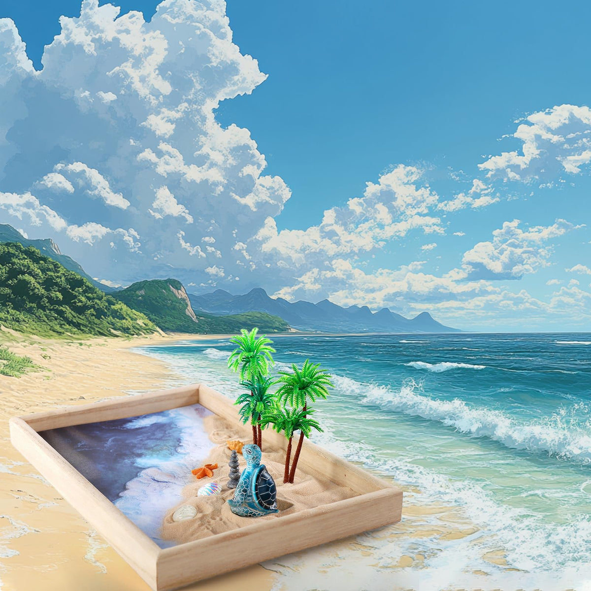 FunSky coconut trees create a relaxing beach vibe on any surface