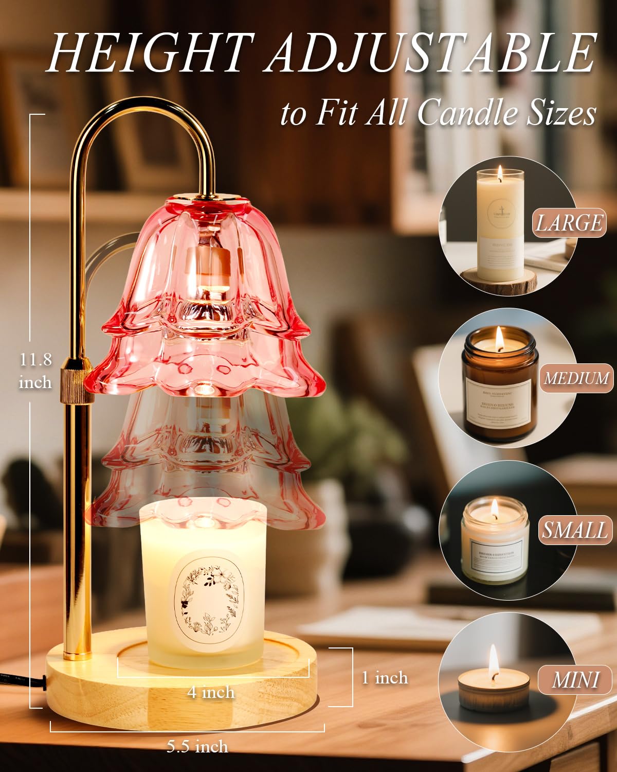 Funslive pink warmer timer options with auto shut-off feature