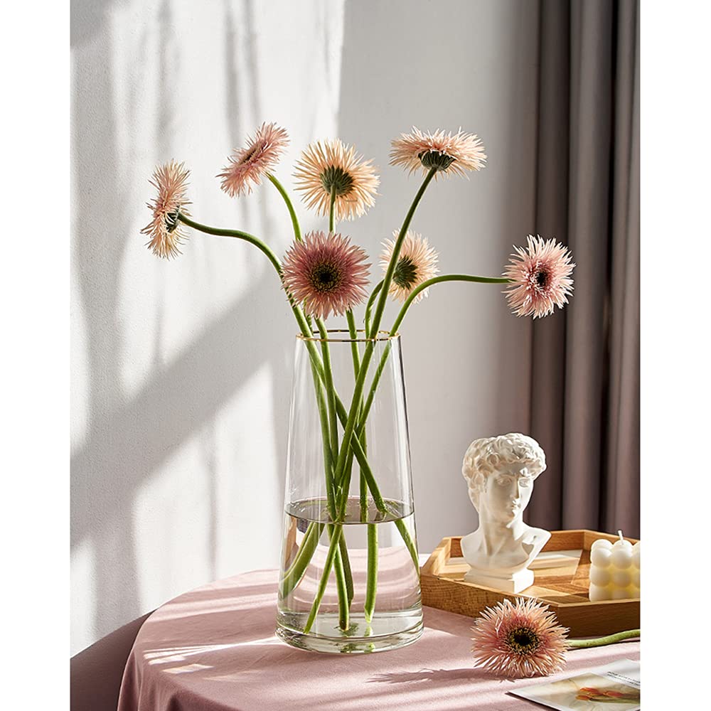 FUNSOBA vase with thick base provides stable display for stems