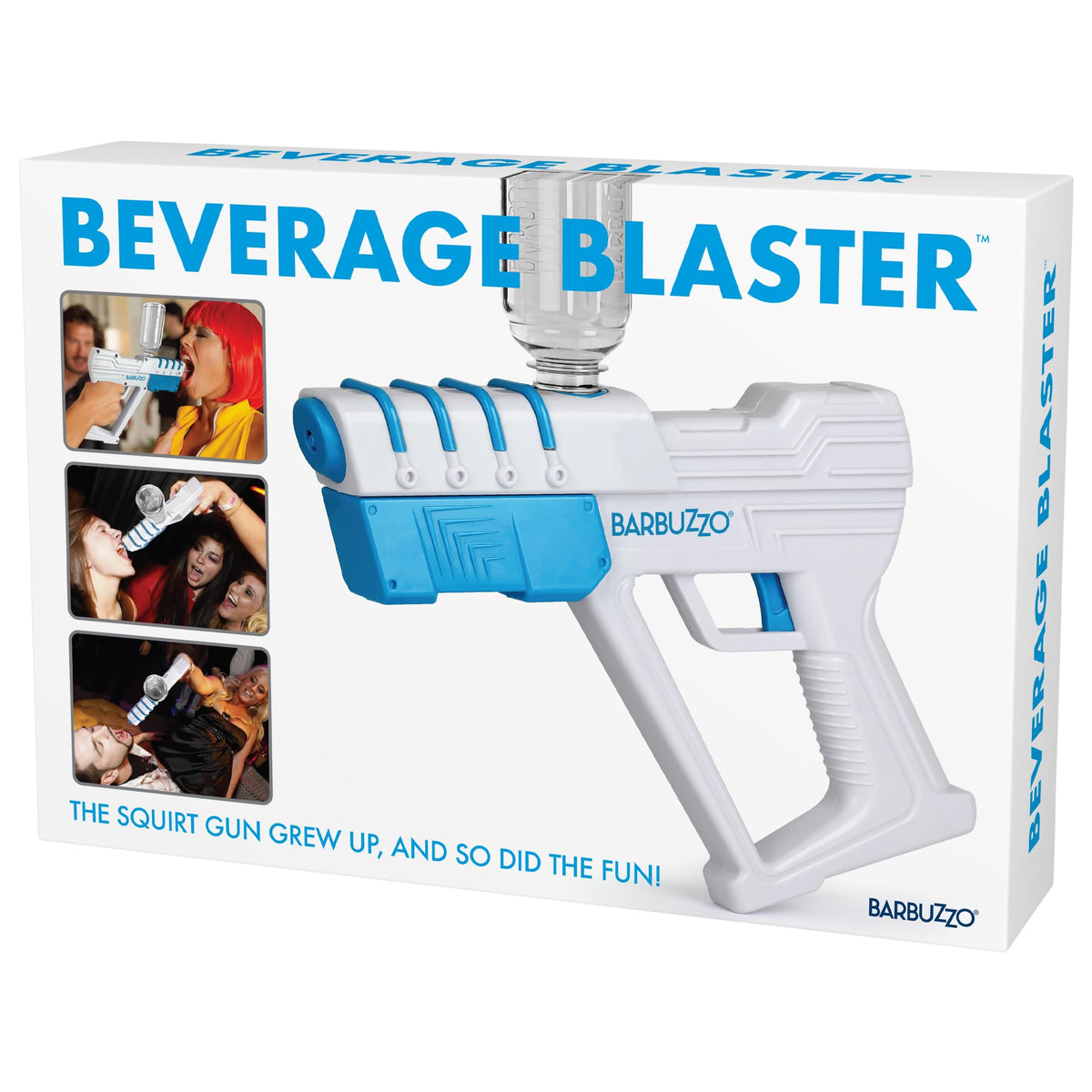 Funwares 6oz beverage dispenser front view for outdoor fun and mess-free serving.