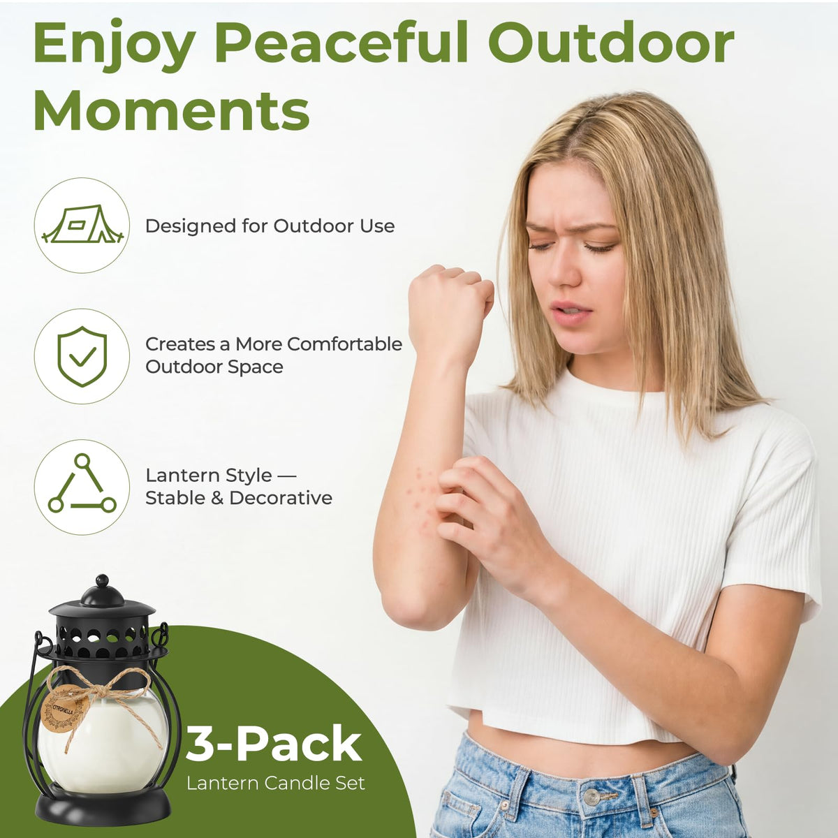 FUNXIM citronella 3-pack enhances garden tables with warm, steady light