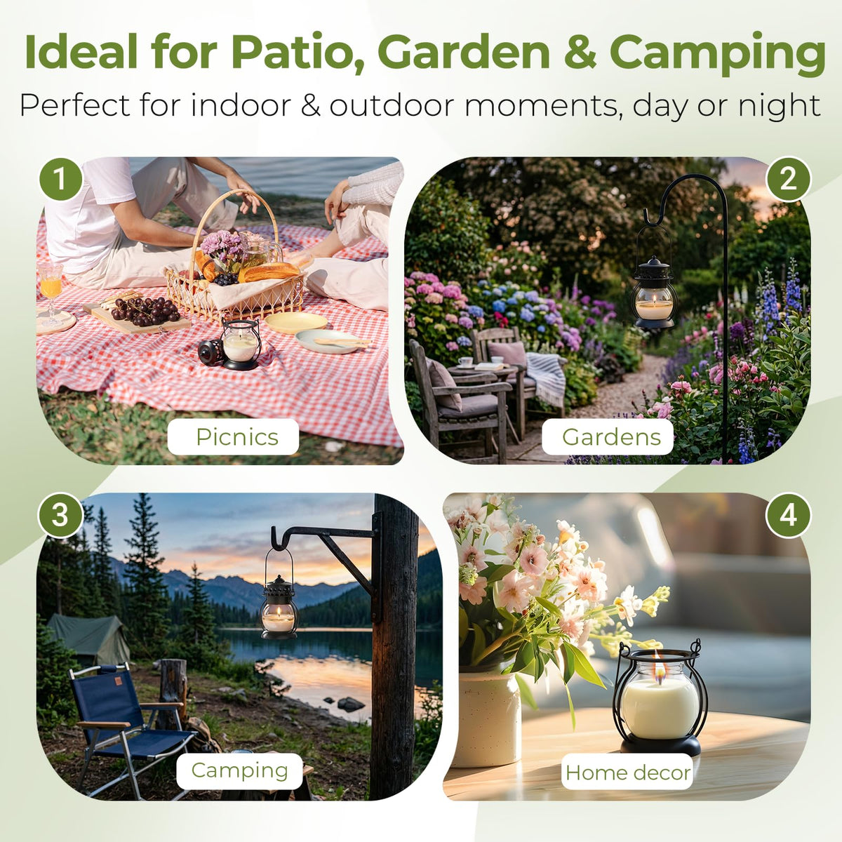 FUNXIM citronella candles offer clean burning and consistent fragrance