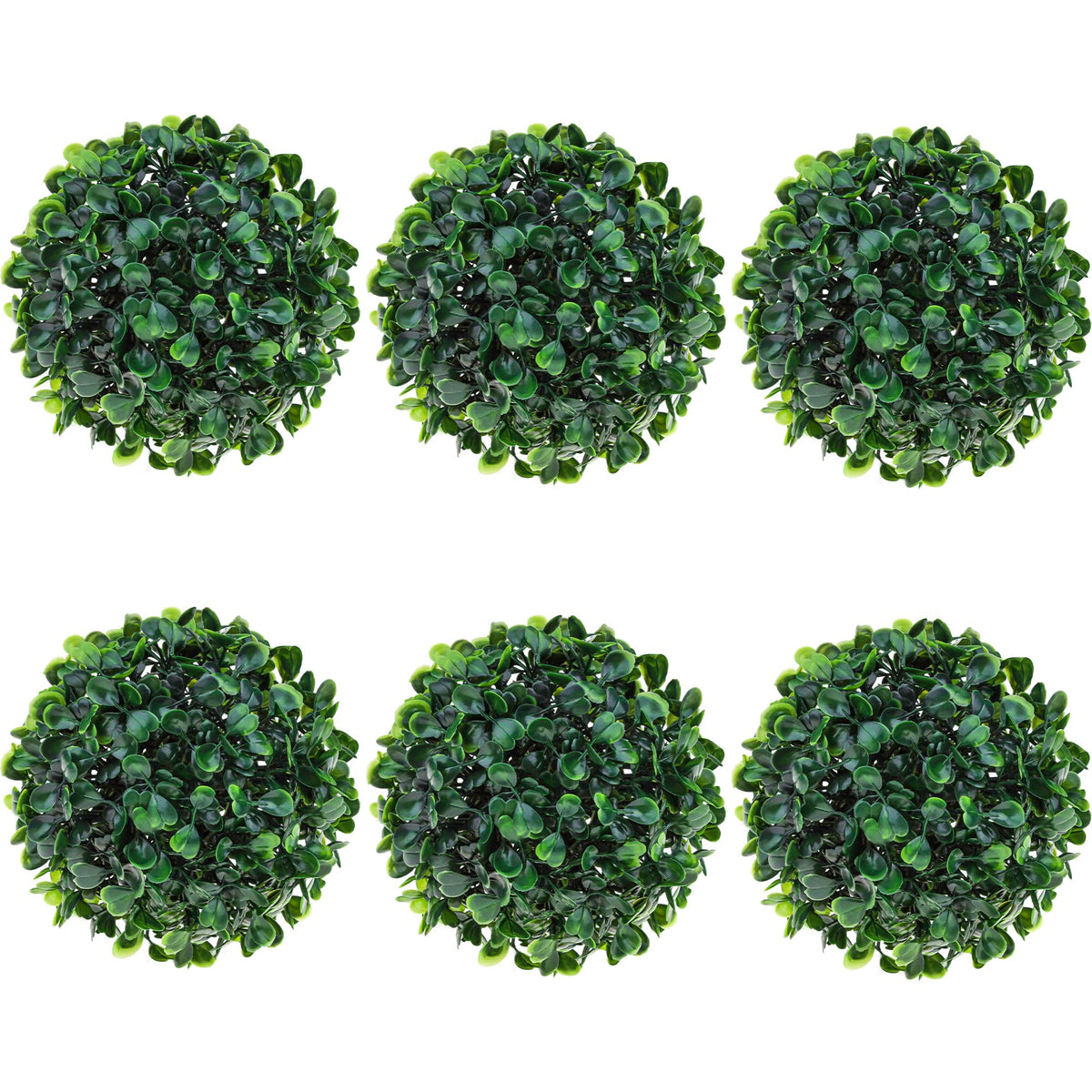 Funzhan boxwood topiary ball six pack display for stylish home decor