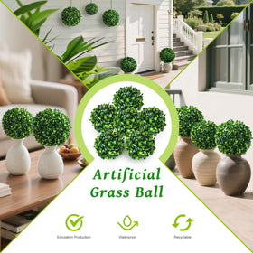 Funzhan boxwood topiary ball hanging display for versatile decor