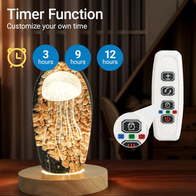 FuoiCorn Wood LED Base offers three lighting modes for crystals.