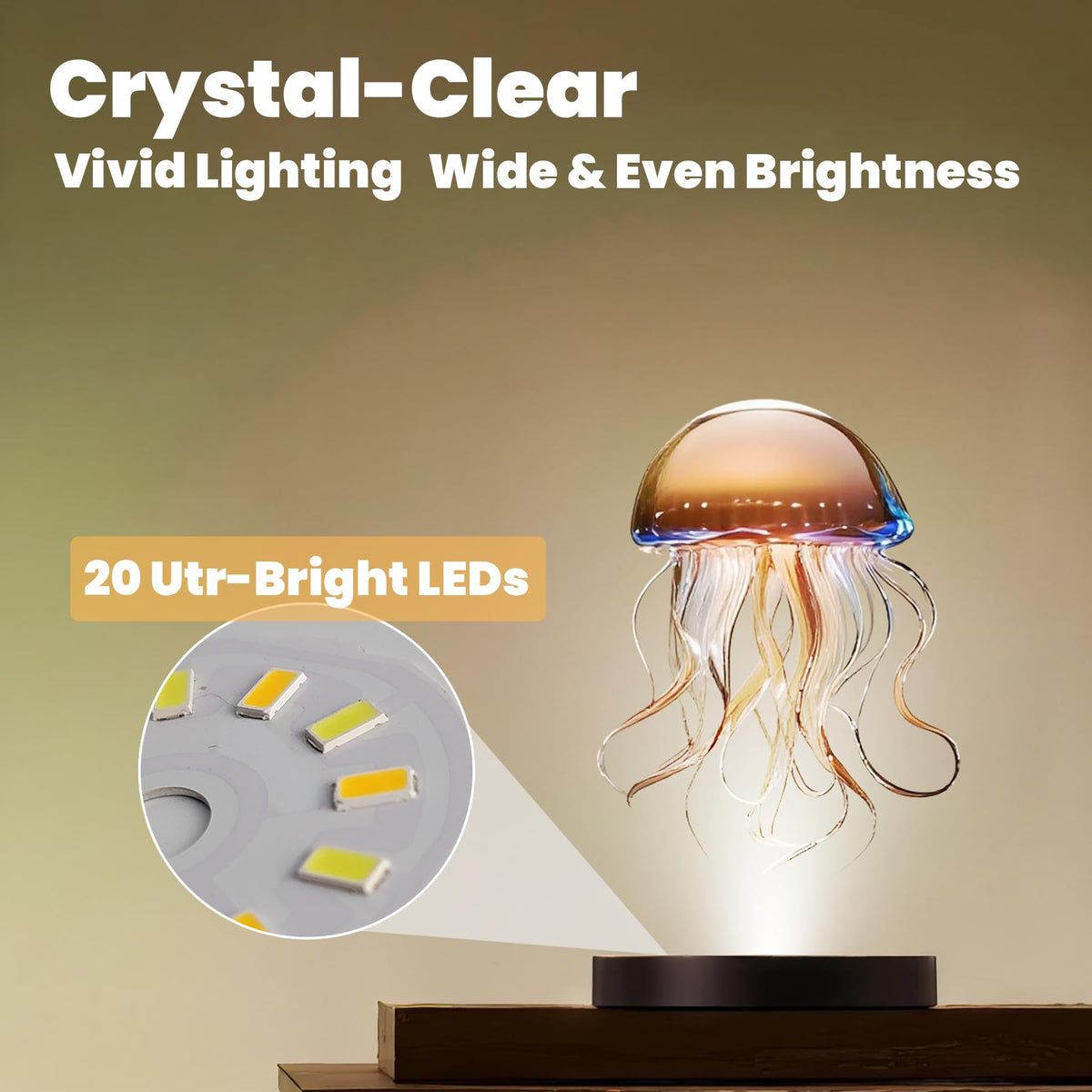 FuoiCorn 5 kg load capacity supports a range of glass art pieces.