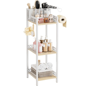 FURFUN slim bathroom shelf 3-tier for compact spaces beside the toilet