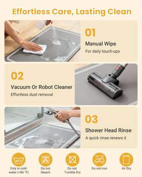 Furicher non-slip bath mat base grips tile safely.