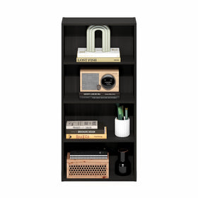 Furinno Basic Book Shelf holding books, plants, and decor to reduce clutter