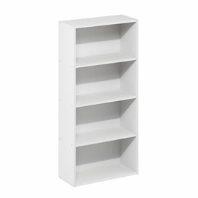 Furinno Basic Book Shelf side view showing slim footprint for small rooms