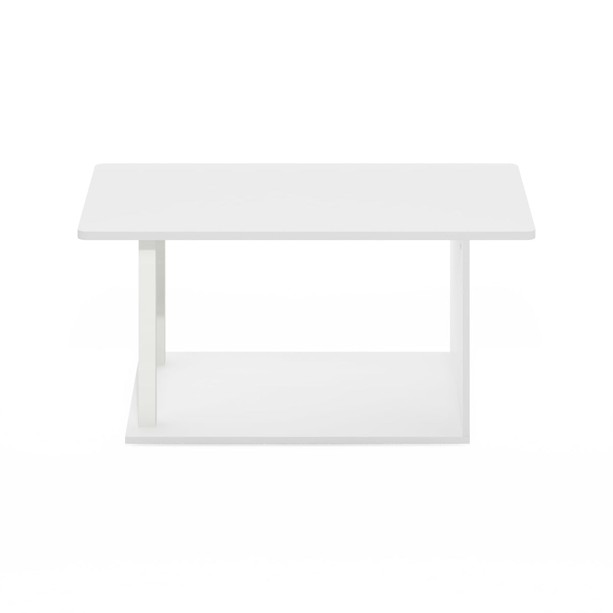 Furinno Basic coffee table dimensions diagram highlights width and depth.