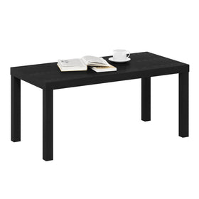 Furinno Classic coffee table top view showing thick 1.8-inch surface for stability.