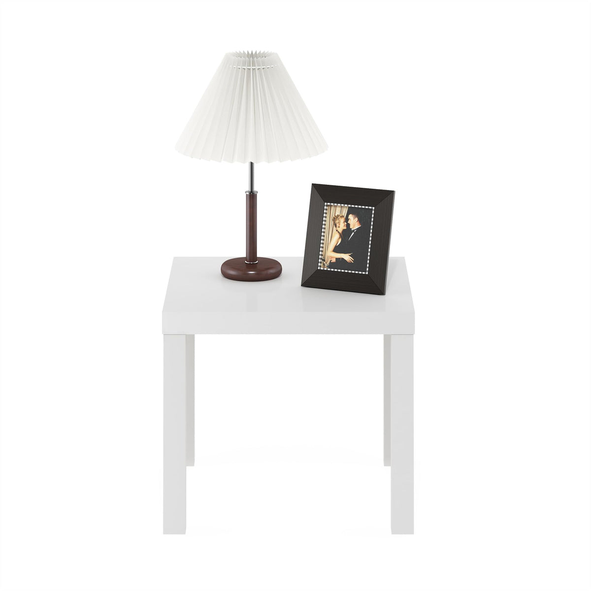 Furinno Classic side table close-up of durable material and FSC-certified wood