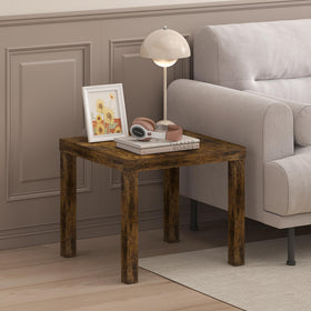 Furinno Classic Side Table storage shelf keeps remotes and books organized