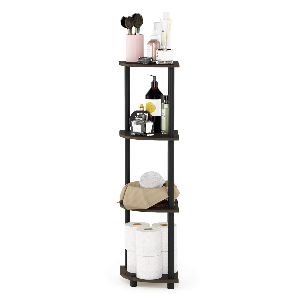 Eco-friendly PVC tubes and particleboard used in sturdy shelving
