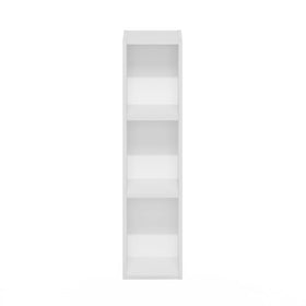 Furinno Fulda white finish complements modern interiors in living rooms or home offices.
