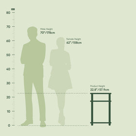 Furinno Just End Table features rounded corners for safe placement.