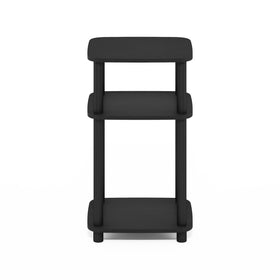 Furinno Just end table supporting up to 60 lbs across shelves