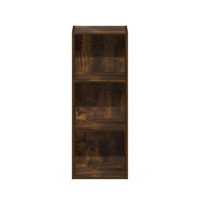Furinno LUDER bookshelf assembly step hints at quick setup.