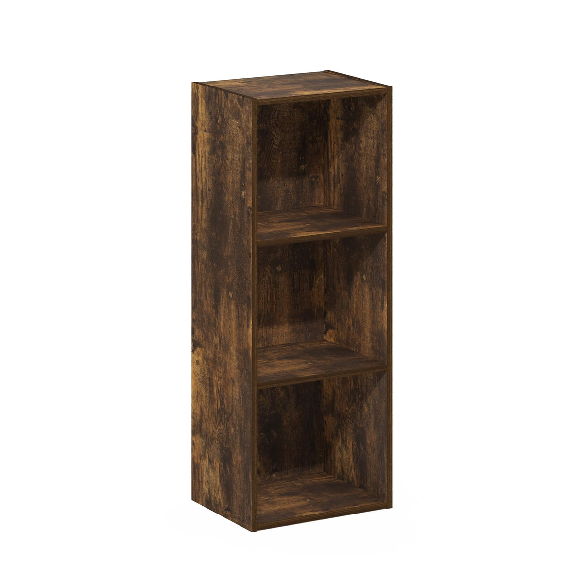 Furinno LUDER bookshelf back-panel detail enhances stability and safety.