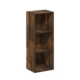 Furinno LUDER bookshelf back-panel detail enhances stability and safety.