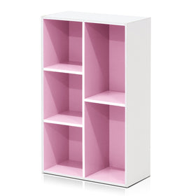 Furinno LUDER bookshelf front view shows compact storage and clean lines
